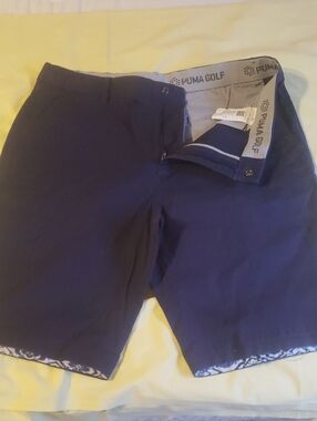 Puma Men's Navy Golf Hybrid Shorts